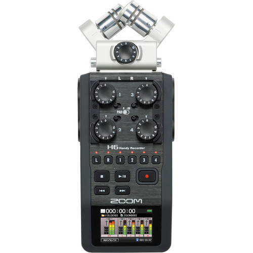 Zoom 6-6Track Portable Handy Recorder with Interchangeable Mic 