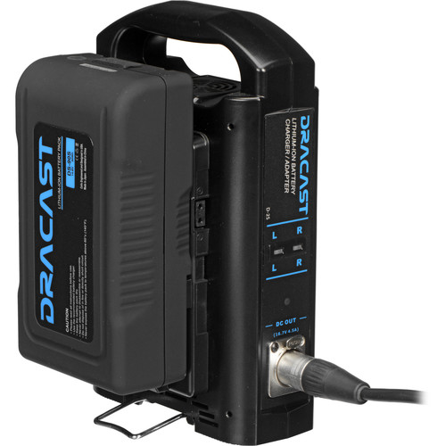 Dracast 90Wh 14.8V Lithium-Ion V-Mount Battery & Dual Battery Charger Bundle