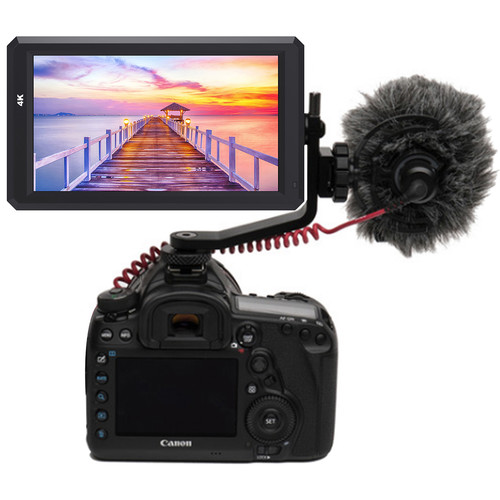 FeelWorld 5.7″ Full HD HDMI On-Camera Monitor with 4K Support and Tilt Arm